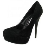 Steve Madden Black suede Caryssa platform stilettos 8.5 Photo 0