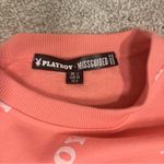Playboy x Missguided Coral Pink Logo Crewneck Sweatshirt Photo 3