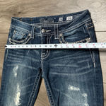Miss Me  Low Rise Cropped Distressed Stretch Blue Jeans Size 28 Photo 8
