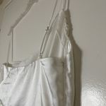 Selfie Leslie NEW! Taking Bets One Shoulder Satin Midi cutout Dress White Medium Photo 13