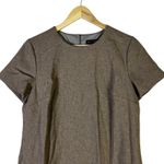 Banana Republic Womens Sheath Dress Sparkle Metallic Short Sleeve Size M Elegant Photo 1