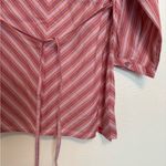 The North Face Pink and White Striped Blouse Photo 5