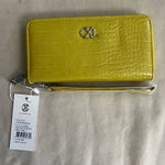 Christian LaCroix 💚 CXL by Kara Croco Zip Around Wristlet Wallet – Moss 💚 Photo 0