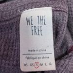 Free People We The Free Purple Turtleneck Henley Long Sleeve Sweater Top Size S Photo 3