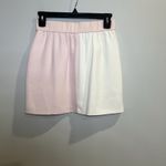 Amanda Uprichard Amanda Uprichard Frankie Mini Skirt Size XS Revolve Pink And White Side Pockets Photo 1