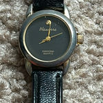 Nauane women’s‎ vintage black/silver diamond quartz adjustable watch one size Black Photo 0