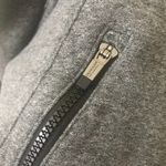 Calvin Klein Performance Cropped Full Zip Hoodie Dark Gray Long Sleeves Size M Photo 4