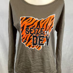 Next Level Apparel Cincinnati Bengals Seize the Dey long sleeve graphic football tshirt medium NWOT Photo 0