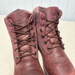 Timberland Premium Dark Red Burgundy Nubuck Waterproof Classic Boots Womens 9.5 Photo 2