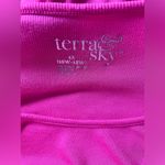 Terra & Sky  flutter sleeve ribbed knit top pink Photo 5
