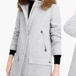 J.Crew New Chateau Parka Italian Wool Stadium Cloth Coat Jacket Heather Gray 00 Photo 0