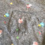 Croft & Barrow Cocktails Short Sleeve Pocket Tee, Gray, Size L Photo 5