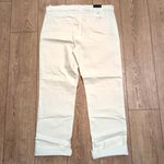 Banana Republic 🆕 32 White Denim Jeans Girlfriend Mid Rise Frayed Hems NEW NWT Photo 5