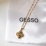 Lucky Leaf Clover Necklaces stainless steel 🔥🔥🔥 Gold Photo 0