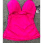 Ralph Lauren Beach Club Solid Molded Cup Halter Tankini Top Hot Pink Size 4 NWT Photo 4