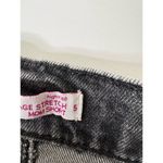 SO  Junior Size 5 Distressed High Rise Vintage Stretch Mom Shorts Black Acid Wash Photo 4