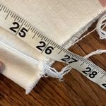 Mother the looker ankle fray white with pink stripe jeans 26 Photo 5