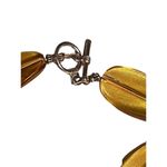 Russian Golden Yellow Czech Glass Necklace & Bracelet Vintage Jewelry Set Photo 4