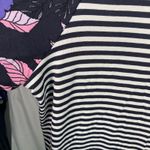 Lane Bryant Floral Stripe Swing Tee Top Size 22/24 New Mixed Print Casual Cute Photo 1