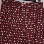 Anthropologie FLOREAT FOR BURGUNDY LIGHTWEIGHT FLANNEL ALLOVER TREE PRINT PANTS Photo 8