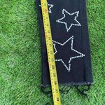 Simple Society  black white rhinestone star denim jeans size 00/23 Photo 5