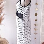 Topshop Polka Dot & Lace Plisse Slip Dress Photo 1