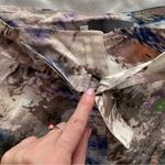 Myne - Ashley Ann silky abstract print psychedelic shorts with pockets, size L Photo 8