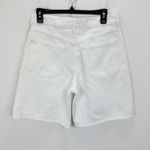 Madewell The 1997 Denim Bermuda Short Pure White Rigid High Rise US 27 NWT Photo 8