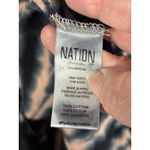Nation Ltd Terrin Snap Tie Dye T-Shirt Tee Peach Black XS Short Sleeve Snaps Photo 6