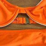Ralph Lauren Women’s 90’s Polo  Sport Hot Orange Bikini Size 14 Bottoms And Top Photo 4