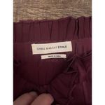 Isabel Marant  silk burgundy maroon pleated mini skirt Photo 1