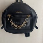 Love moschino detachable pocket backpack with chain in black Photo 3