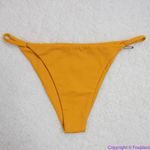NEW Toast Swim String Bikini Bottom in‎ Marigold, M Gold Size M Photo 3