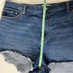 Abercrombie & Fitch High Rise Mom Shorts Dark Wash Curve Love Plus Size 20 Photo 5