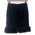 Trina Turk Pencil Boucle Faux Fur Trim Skirt Photo 1