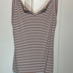 Privacy Please Bodysuit Ribbed Striped Sleeveless Snap Crotch Pink Mauve XS Photo 0