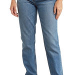 RE/DONE High Rise Denim Jeans Ankle Crop Split Hem Light Wash Blue Size 26 Photo 0