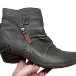 Cobb Hill “Laurel” Gray Leather Zip Ankle Boots Women’s Size 7 Fall Winter Photo 9