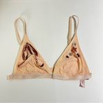 Victoria's Secret  Pink Mesh Bralette Sequin Star & Script Detail Front Clasp S Photo 9