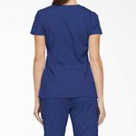 Dickies  Women's Everyday Signature V-Neck Scrub Top‎ XS Blue Photo 7