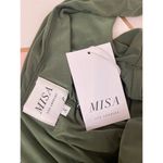 MISA Los Angeles NWT Olive Green Leza Gathered Crossover Tulip Maxi Dress Size S Photo 4
