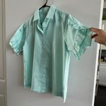 Hinson Wu Lulu Ruffle Elbow Sleeve Shirt Size M Blue Size M Photo 5
