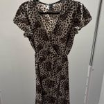 SheIn  Animal Print Surplice Dress with Belt Photo 0
