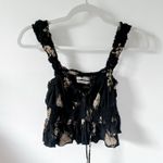 Urban outfitters UO Libby Lace Up Floral Print Crop Top  Photo 4