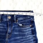 American Eagle  Blue Dark Wash Denim Mid Rise 3" Summer Classic Midi Shorts 4 Photo 5