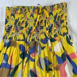 Maaji Strapless Long Smocked Tiered Maxi Dress Floral Hamilton Bay Print Size M Photo 11