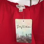 Lily White  size small red blouse Photo 2