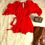 H&M 💃Red Ruffled Romper Photo 5