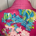 Multiples NWT Pink Floral Mesh Open Cardigan Women's Size Petite Large Photo 2