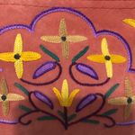 Embroidered floral suede feeling fall color purse crossbody boho Aztec Photo 2